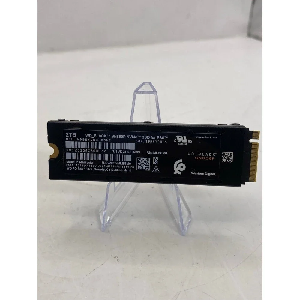 Western Digital 2TB SSD WD_BLACK SN850P 2TB M.2 NVMe M.2 WDBBYV0020BNC PS5 & PC